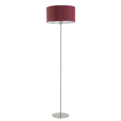 Bodenlampe Edelstahl matt mit Schirm D 40 cm – SI-EL-PR-4